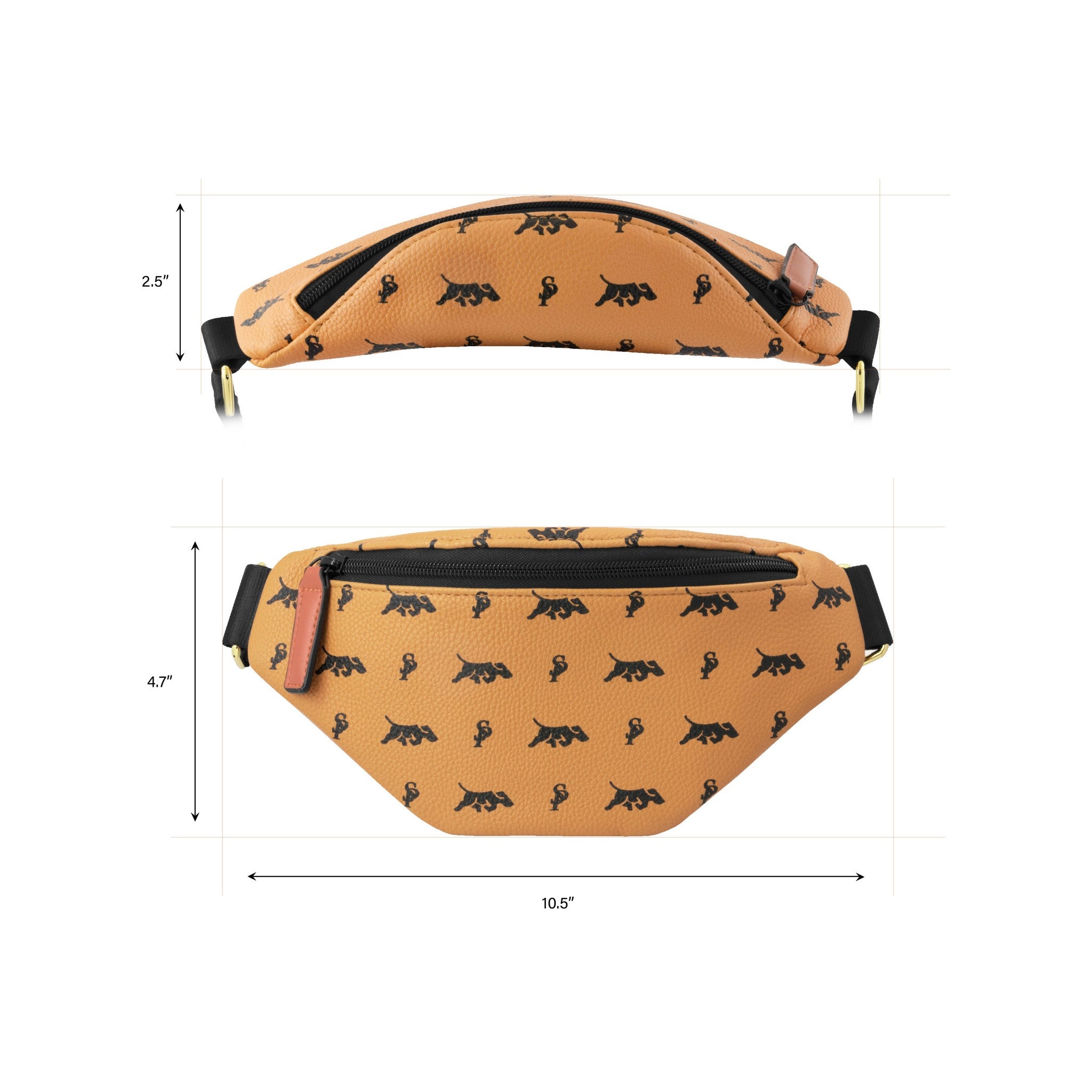 Elusive 1.0 in Tiger Orange - Smell Proof Belt Bag-Fanny Pack-Snoopproofbags