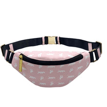 Load image into Gallery viewer, Elusive 2.0 Belt Bag in Pink &amp; White - Smell Proof Belt Bag