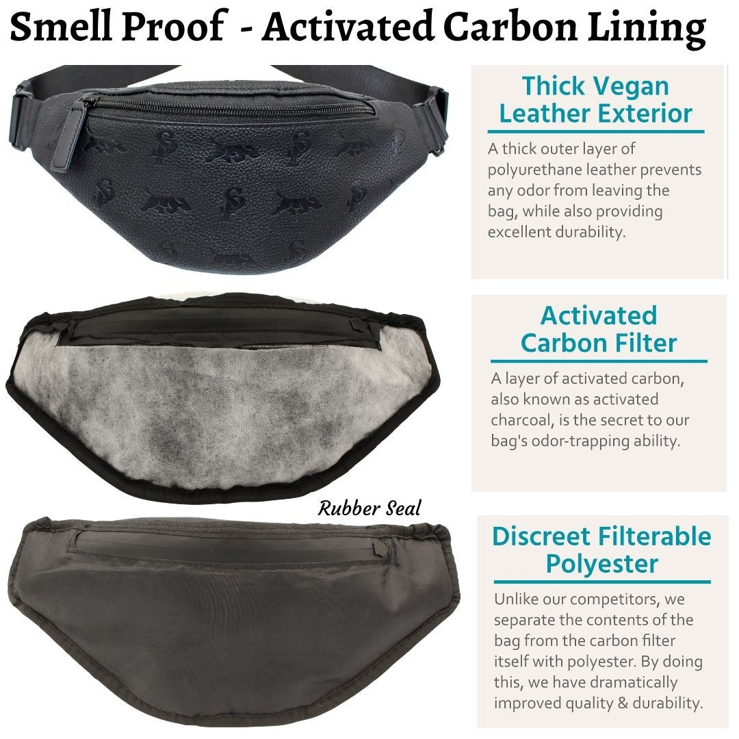 Elusive 1.0 in All Black - Smell Proof Belt Bag