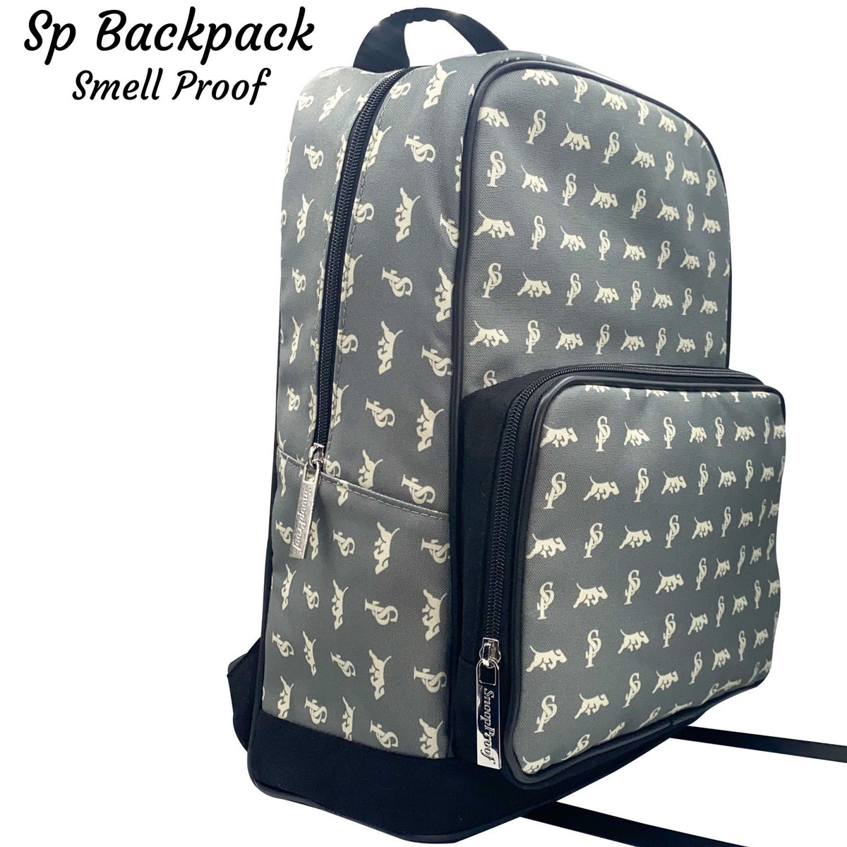 The SP BackPack in Grey & White Snoop Proof