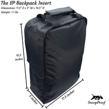 Load image into Gallery viewer, The SP Backpack Insert Smell Proof Backpack Insert