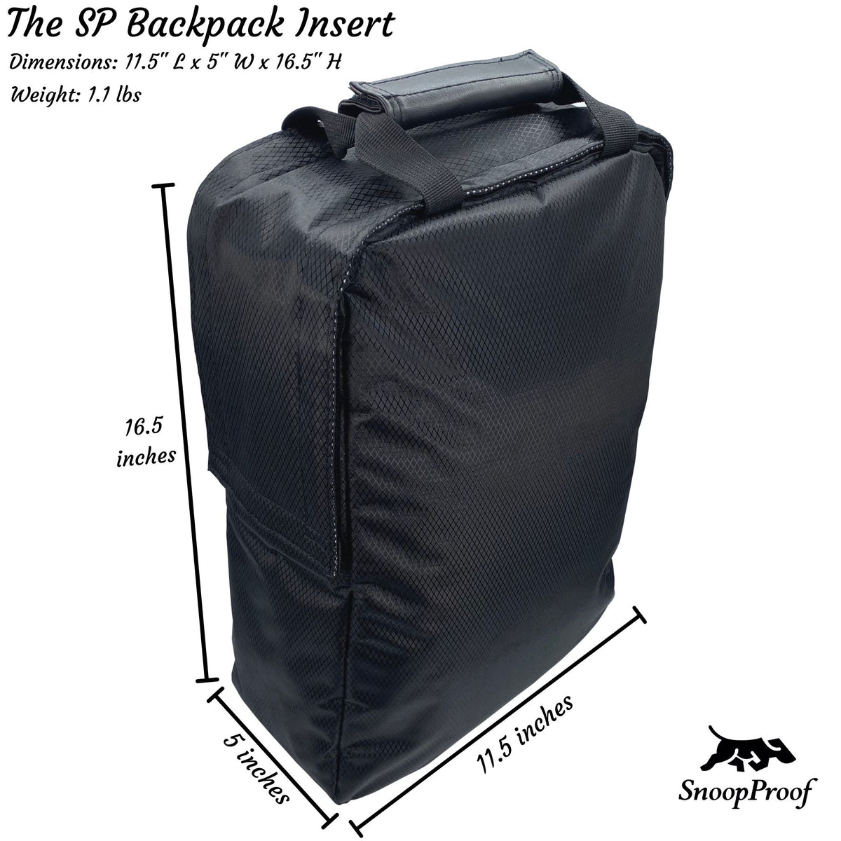 The SP Backpack Insert Smell Proof Backpack Insert – Snoop Proof