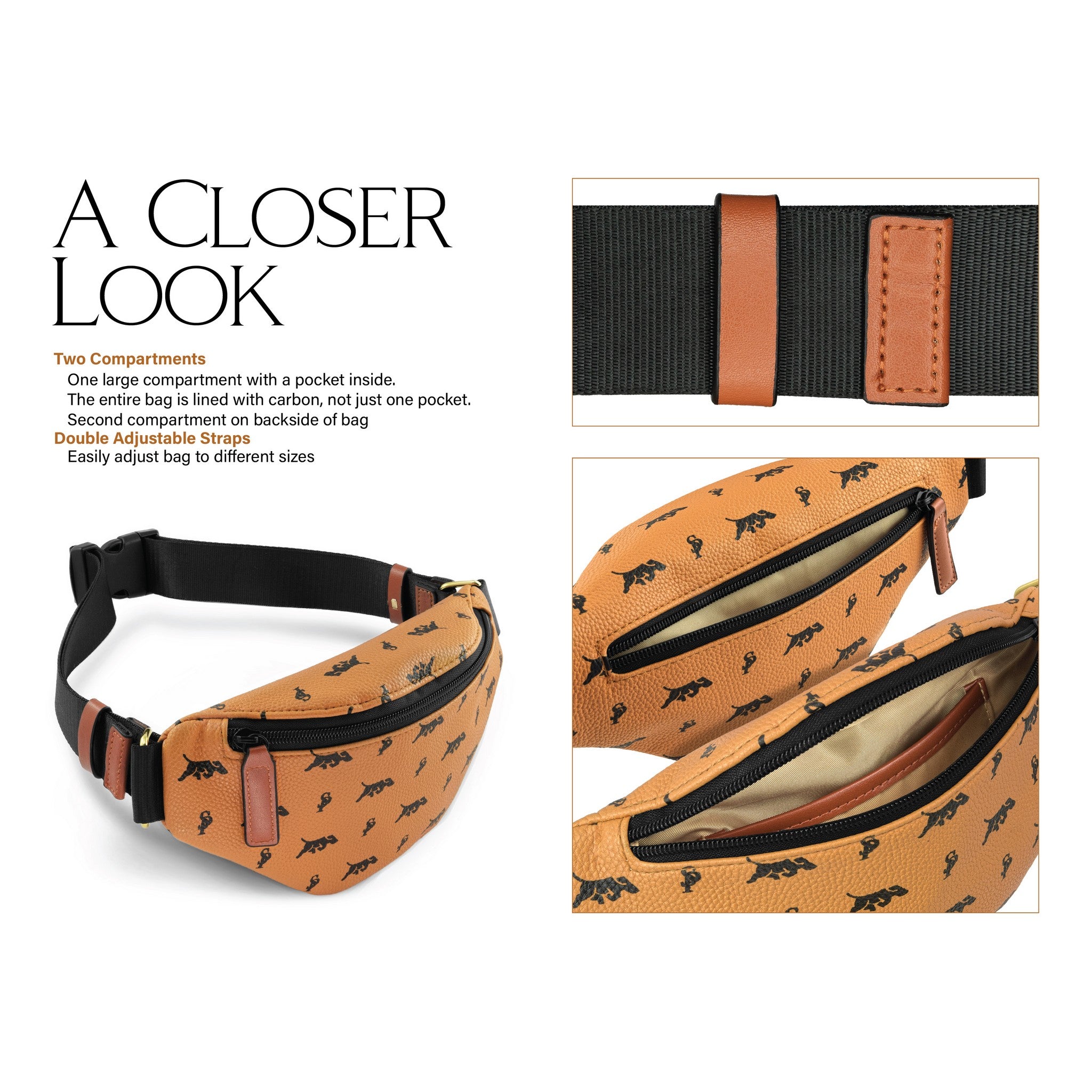 Elusive 1.0 in Tiger Orange - Smell Proof Belt Bag-Fanny Pack-Snoopproofbags