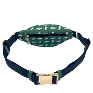 Elusive 2.0 Belt Bag in Green & White - Smell Proof Belt Bag