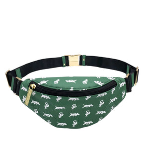 Elusive 2.0 Belt Bag in Green & White - Smell Proof Belt Bag