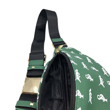 Load image into Gallery viewer, Elusive 2.0 Belt Bag in Green &amp; White - Smell Proof Belt Bag