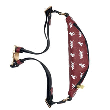Load image into Gallery viewer, Elusive 2.0 Belt Bag in Maroon &amp; White - Smell Proof Belt Bag