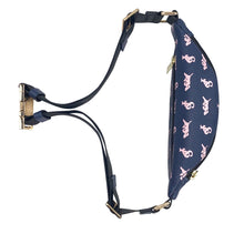 Load image into Gallery viewer, Elusive 2.0 Belt Bag in Navy Blue &amp; Pink - Smell Proof Belt Bag
