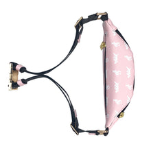Load image into Gallery viewer, Elusive 2.0 Belt Bag in Pink &amp; White - Smell Proof Belt Bag