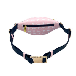 Elusive 2.0 Belt Bag in Pink & White - Smell Proof Belt Bag