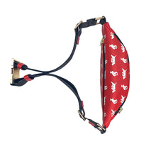Load image into Gallery viewer, Elusive 2.0 Belt Bag in Red &amp; White - Smell Proof Belt Bag