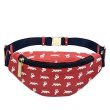 Load image into Gallery viewer, Elusive 2.0 Belt Bag in Red &amp; White - Smell Proof Belt Bag