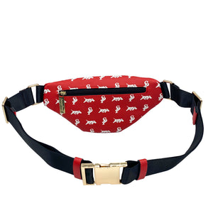 Elusive 2.0 Belt Bag in Red & White - Smell Proof Belt Bag