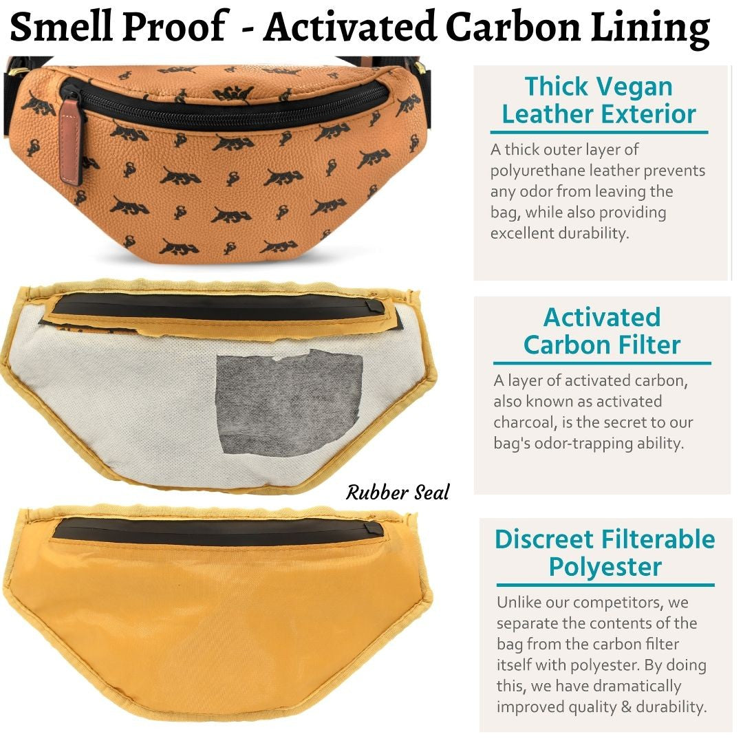 Elusive 1.0 in Tiger Orange - Smell Proof Belt Bag