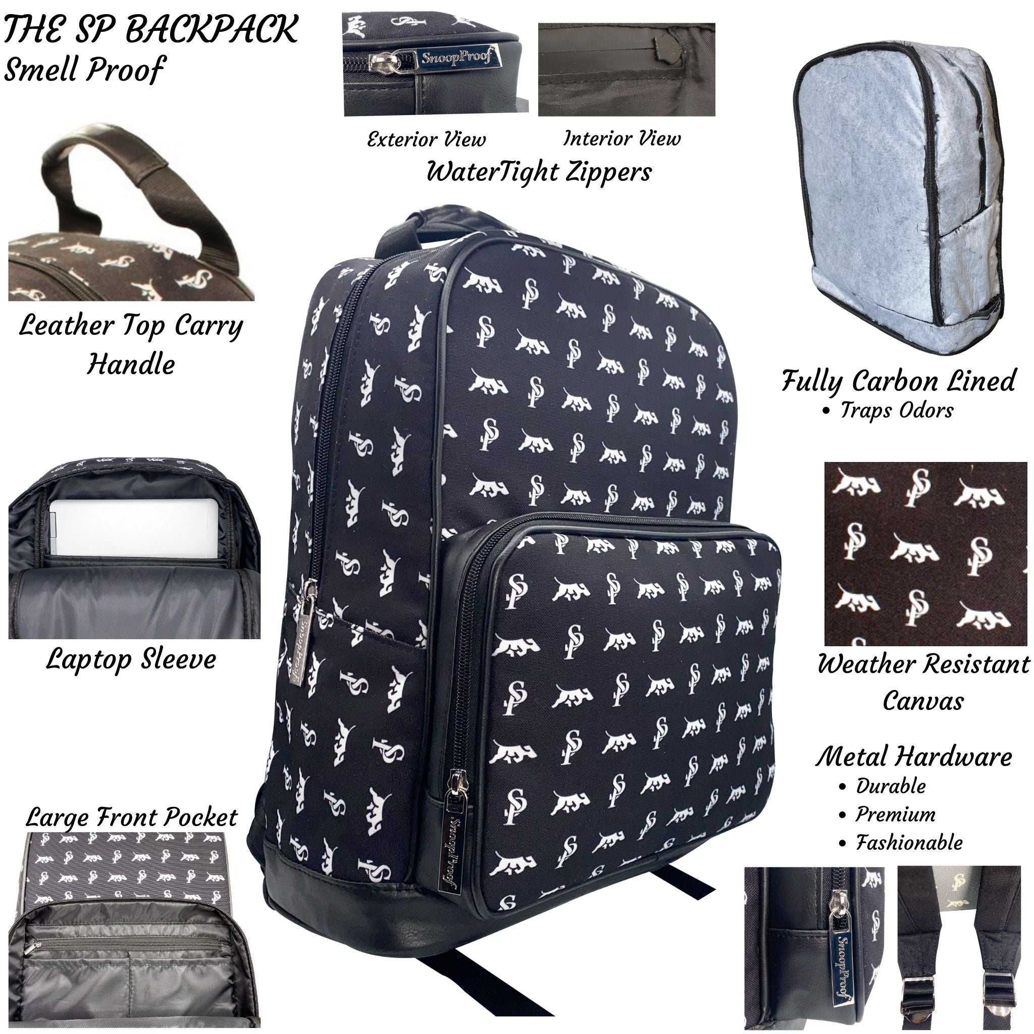 The SP BackPack in Black & White