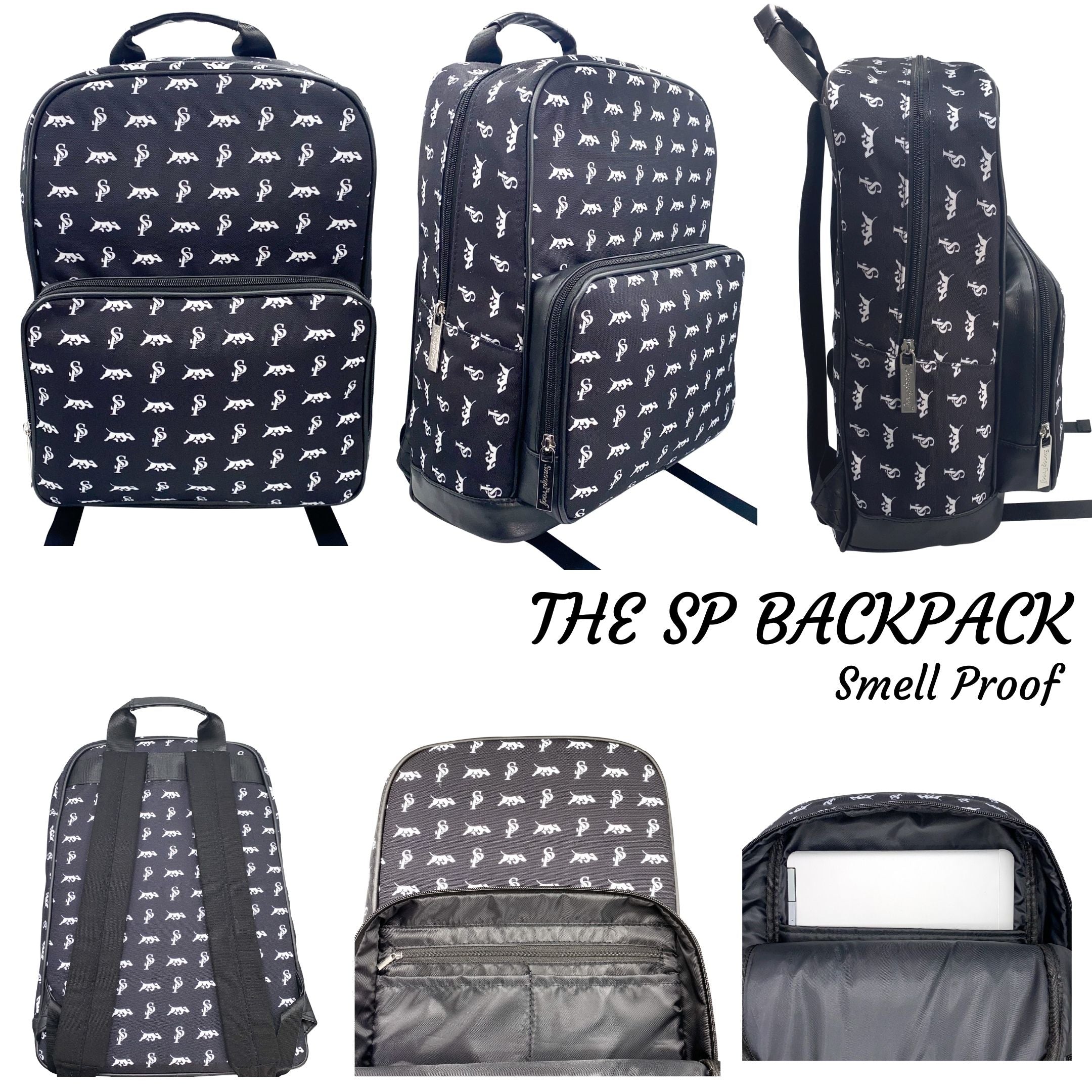 Buy Snoop Proof Smell Proof Backpack - Large, All Black, Large