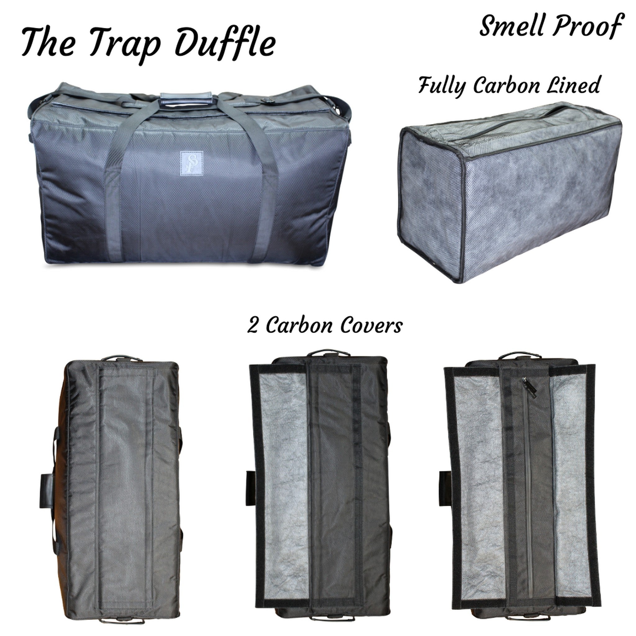 The Trap Duffle (XXL) in Black - Smell Proof Duffle Bag-Duffle Bag-Snoopproofbags