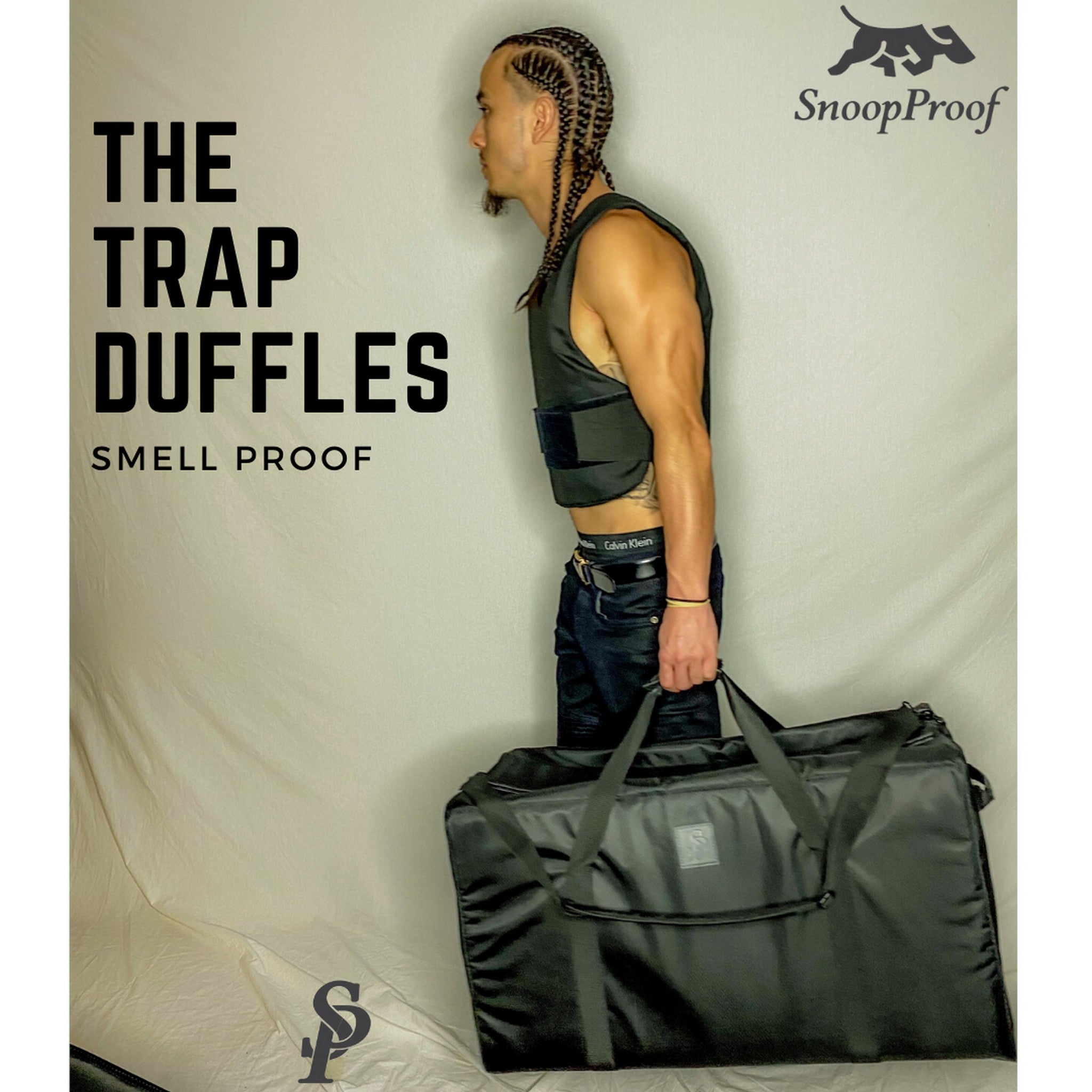 The Trap Duffle (XXL) in Black - Smell Proof Duffle Bag-Duffle Bag-Snoopproofbags